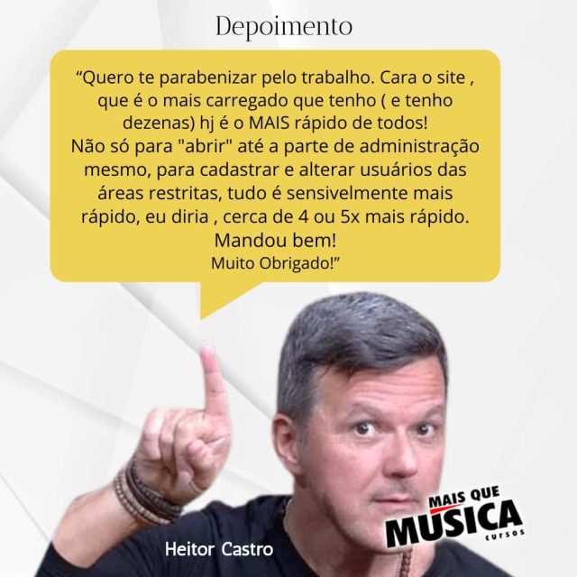 Home 🚀 Um site rápido faz toda a diferença no seu negócio. E quem diz isso é quem usa todos os dias!Nada é mais gratificante do que receber um depoimento como esse. 💜O Heitor Castro, da Mais Que Música, compartilhou a experiência após a otimização do seu site:✅ Carregamento muito mais rápido
✅ Área administrativa ágil
✅ Cadastro e edição de usuários com mais velocidade
✅ Ganho de produtividade de até 4 a 5 vezesUm site não deve ser apenas bonito. Ele precisa ser rápido, otimizado para o Google, seguro e preparado para gerar resultados.É isso que fazemos há 30 anos na Nova Digital Web: desenvolvemos sites de alta performance que ajudam empresas a crescer na internet.📲 Quer saber como está a velocidade e o potencial do seu site?
Comente "SITE" ou envie uma mensagem no direct. Fazemos uma avaliação inicial gratuita!👉 Siga @novadigitalweb para receber dicas de SEO, criação de sites, inteligência artificial e marketing digital que realmente ajudam sua empresa a vender mais.Hashtags:#NovaDigitalWeb #CriacaoDeSites #SiteProfissional #SiteOtimizado #SEO #MarketingDigital #Google #GoogleMeuNegocio #Empreendedorismo #Empresas #PequenasEmpresas #Negocios #PerformanceWeb #VelocidadeDoSite #ExperienciaDoUsuario #TransformacaoDigital #AgenciaDigital #MarketingParaEmpresas #Resultados #RioDeJaneiro